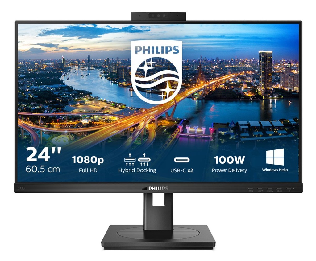 23 8 USB-C DOCKING MONITOR IPS FHD